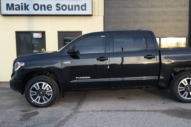 Toyota 2020 Tundra with professional window tint in North Bay